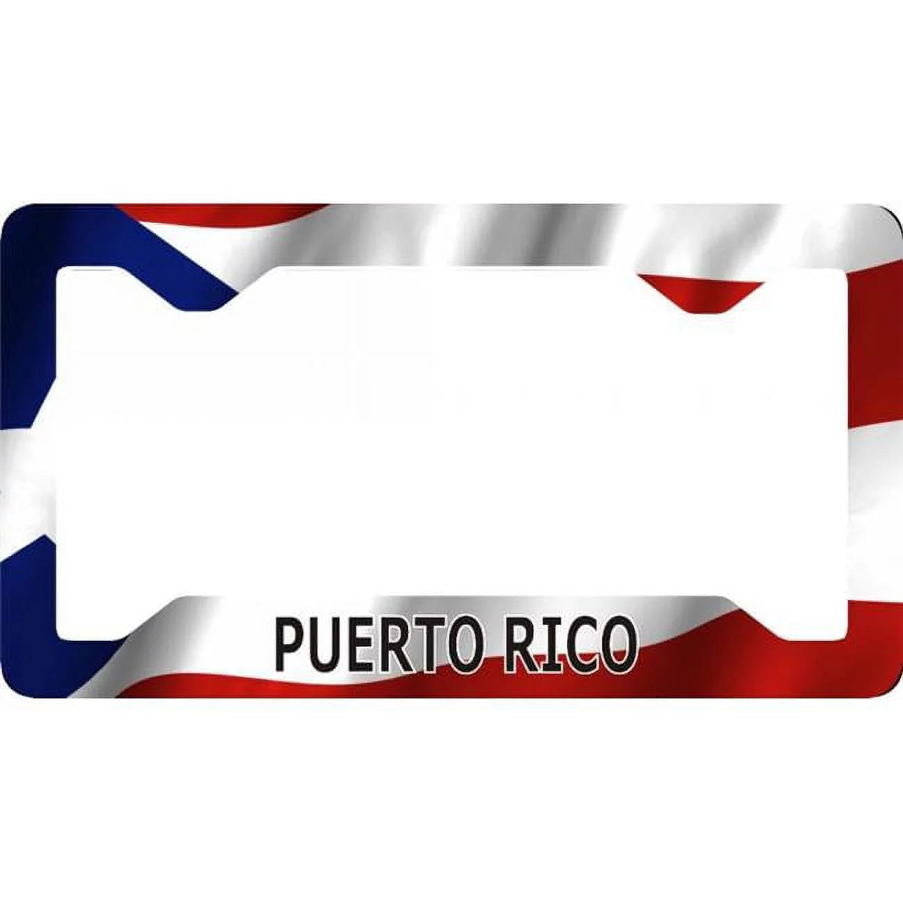 212 Main LPO5683 6 x 12 in. Puerto Rico Flag Thin Style License Plate Frame