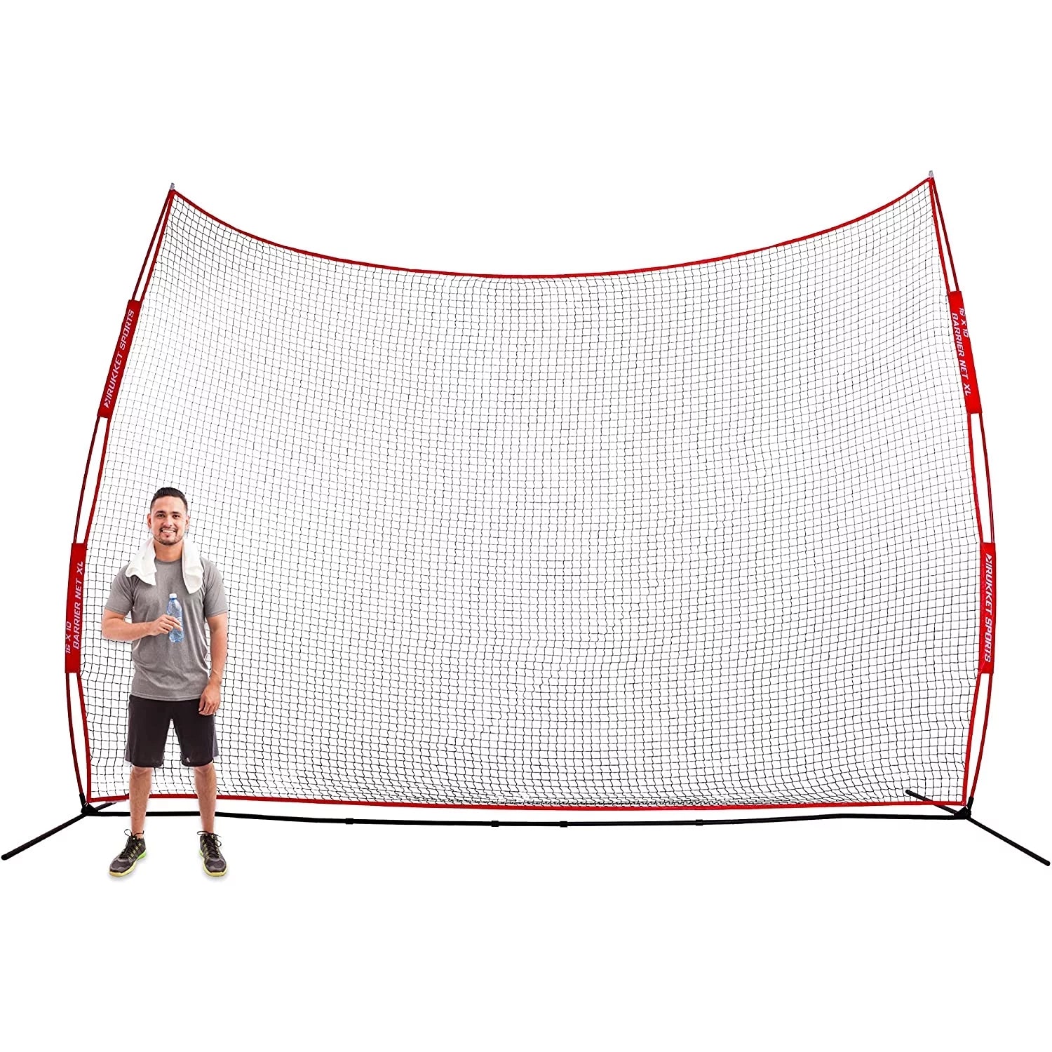 Rukket Sports Universal Multi-Sport Barrier Backstop Net, XL, 16 x 10 feet