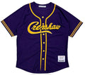 Nipsey Hustle Crenshaw X Kobe Bryant Men's Headgear Classics Embroidered Baseball Jersey (Medium, Purple)