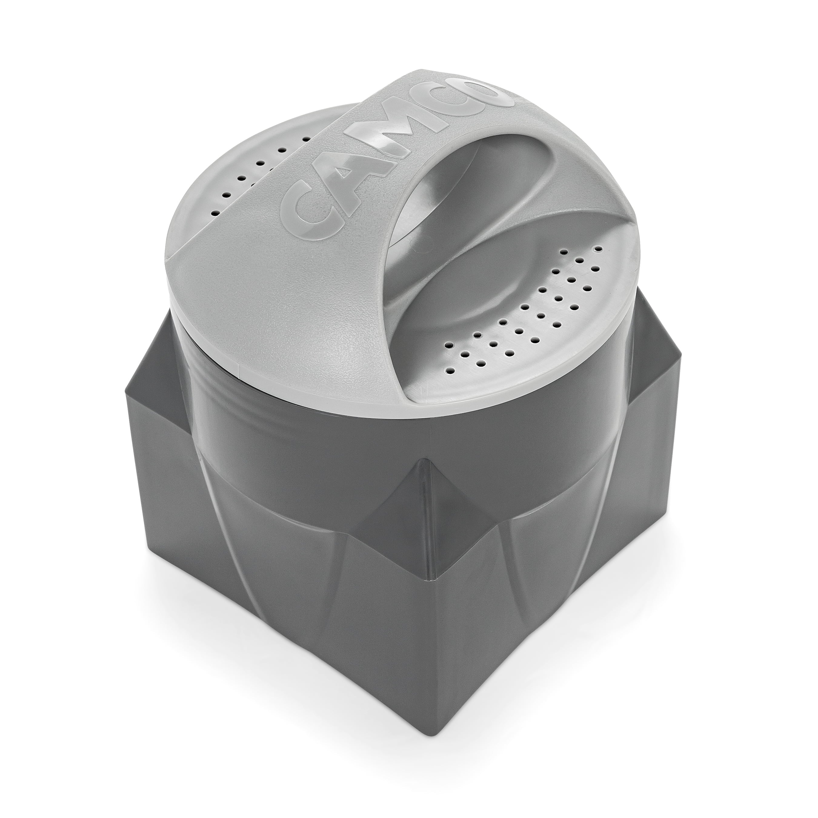 Camco Magnetic Camper/RV Bumper Cap for 4-in-1 Adapter | Neodymium Magnets, Polypropylene, Gray (40335)