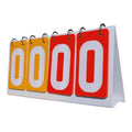 harayaa Flip Number Score Board Portable Multi Sports Scoreboard for Baseball Soccer Yellow Red