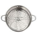 304 Stainless Steel Steamer, 22cm Cooking Pot, Steamer Insert and Vented Glass Lid for Cook Seafood, Hot Dogs, Vegetables
