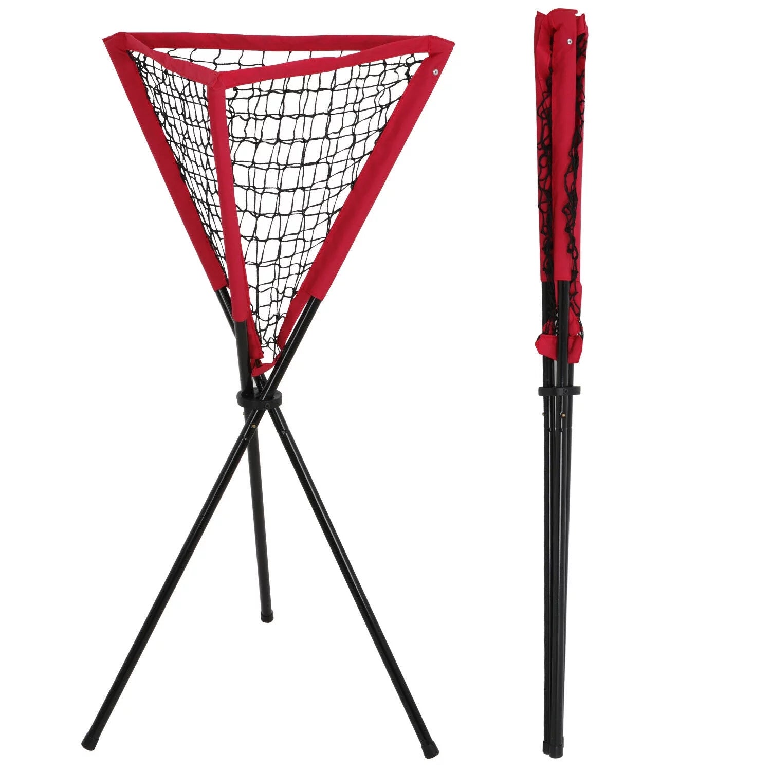 Baseball Softball Portable Practice Hitting Tripod Stand Ball Caddy Lightweight
