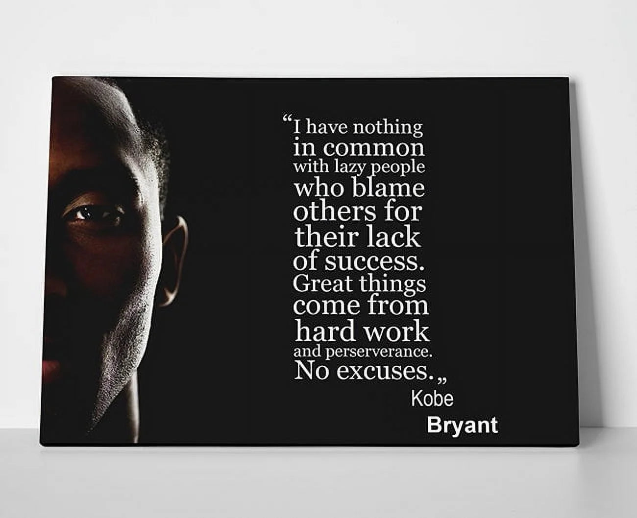 Kobe Bryant Quote Poster or Wrapped Canvas