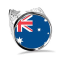 Australia National Flag Oceania Country Ring Adjustable Love Wedding Engagement