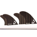 DORSAL Carbon Hexcore Quad Surfboard Fins (4) Honeycomb FCS Compatible Black