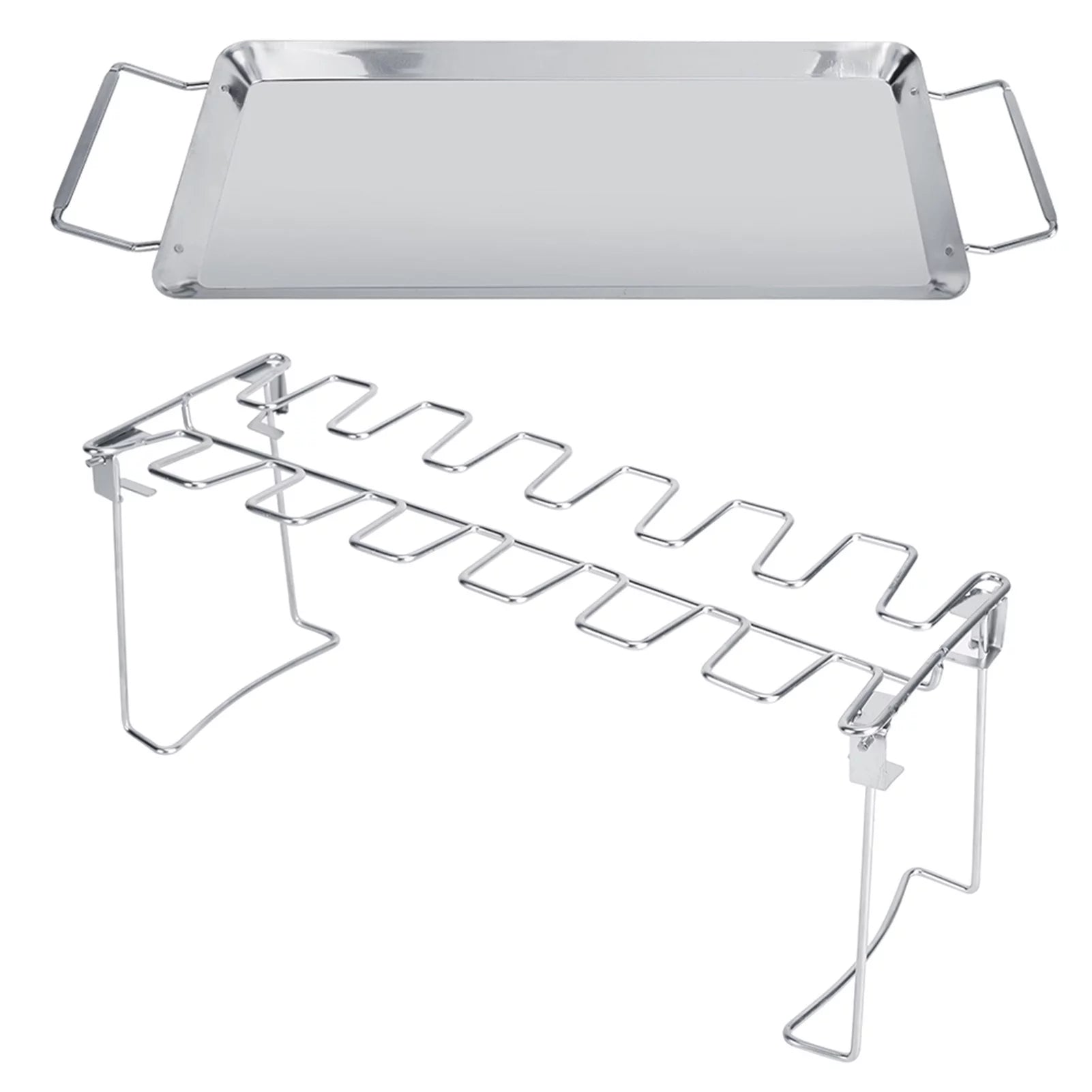 VIFERR Barbecue Rack Chicken Cooking Rack Grill Stove Stainless Steel Outdoor Camping Picnics Tool