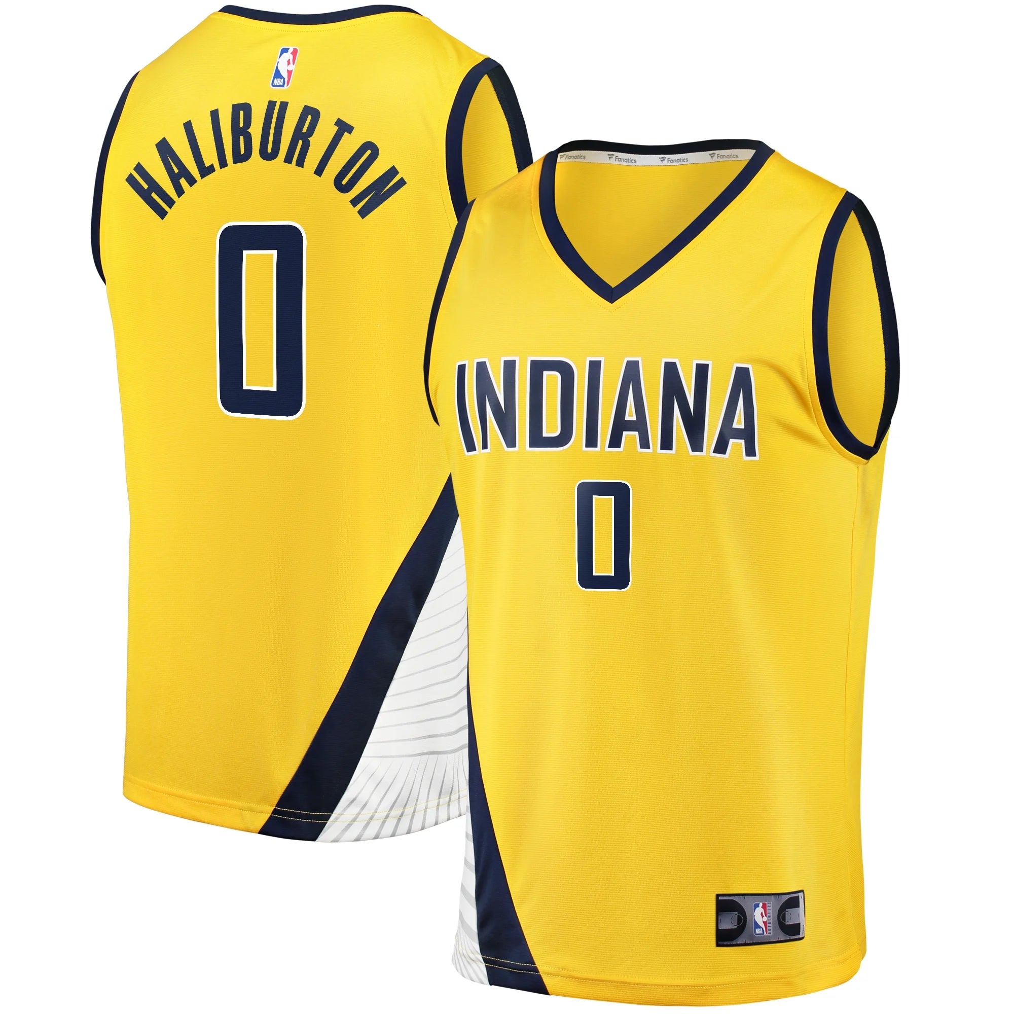 Men's Fanatics Branded Tyrese Haliburton Gold Indiana Pacers Fast Break Replica Jersey - Statement Edition