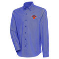 Men's Antigua  Royal New York Knicks Compression Button-Down Shirt