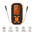 GoolRC Barbecue thermometer,With 2 Probes 2 Probes 2.7-inch Probes 2.7-inch Lcd Meat Thermometer Wireless Thermometer With Remote Smart Thermometer 328ft Remote Smart With Smart Alert Function Mizuh