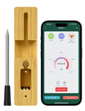 Wireless Meat Thermometer, Food Thermometer with 165ft Range, Smart APP Control, Charging Dock, USB C Cable, Kitchen for Oven, Grill, BBQ, Smoker, Rotisserie, Digital