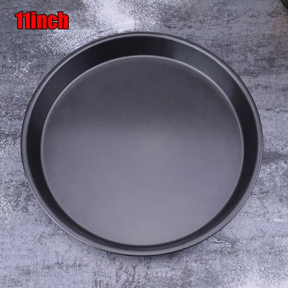 9/10/11/12inch Round Deep Dish Pizza Pan Non-stick /Pie Tray Baking Kitchen Tool