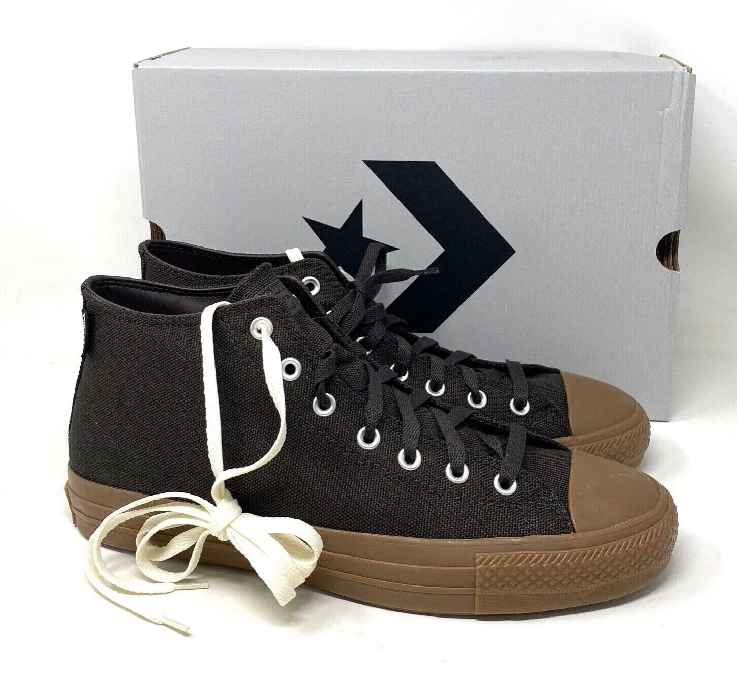 Converse CONS CTAS Pro Shoes Mid Top Brown Canvas Sneakers A03224C