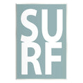 Stupell Surf Summer Fun Turquoise Phrase Landscape Painting Wall Plaque Unframed Art Print Wall Art