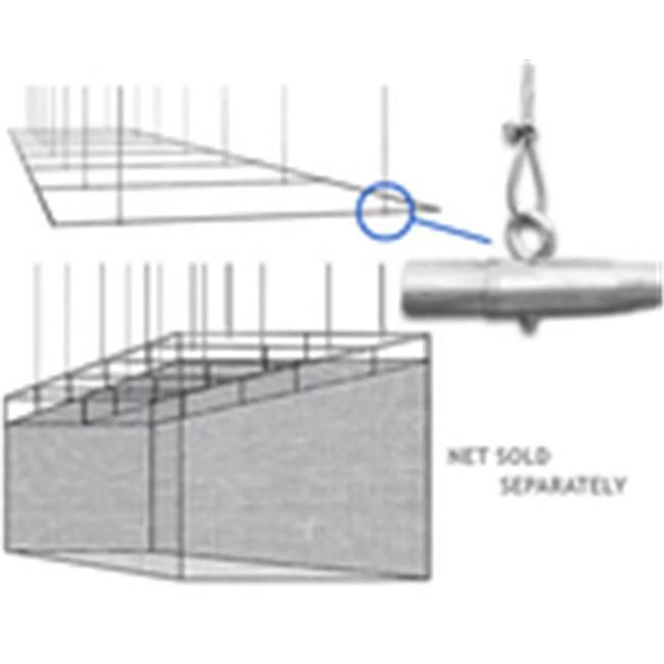 Cimarron Sports CMH-5512SFRM Cimarron 55 x 12 Suspended Frame