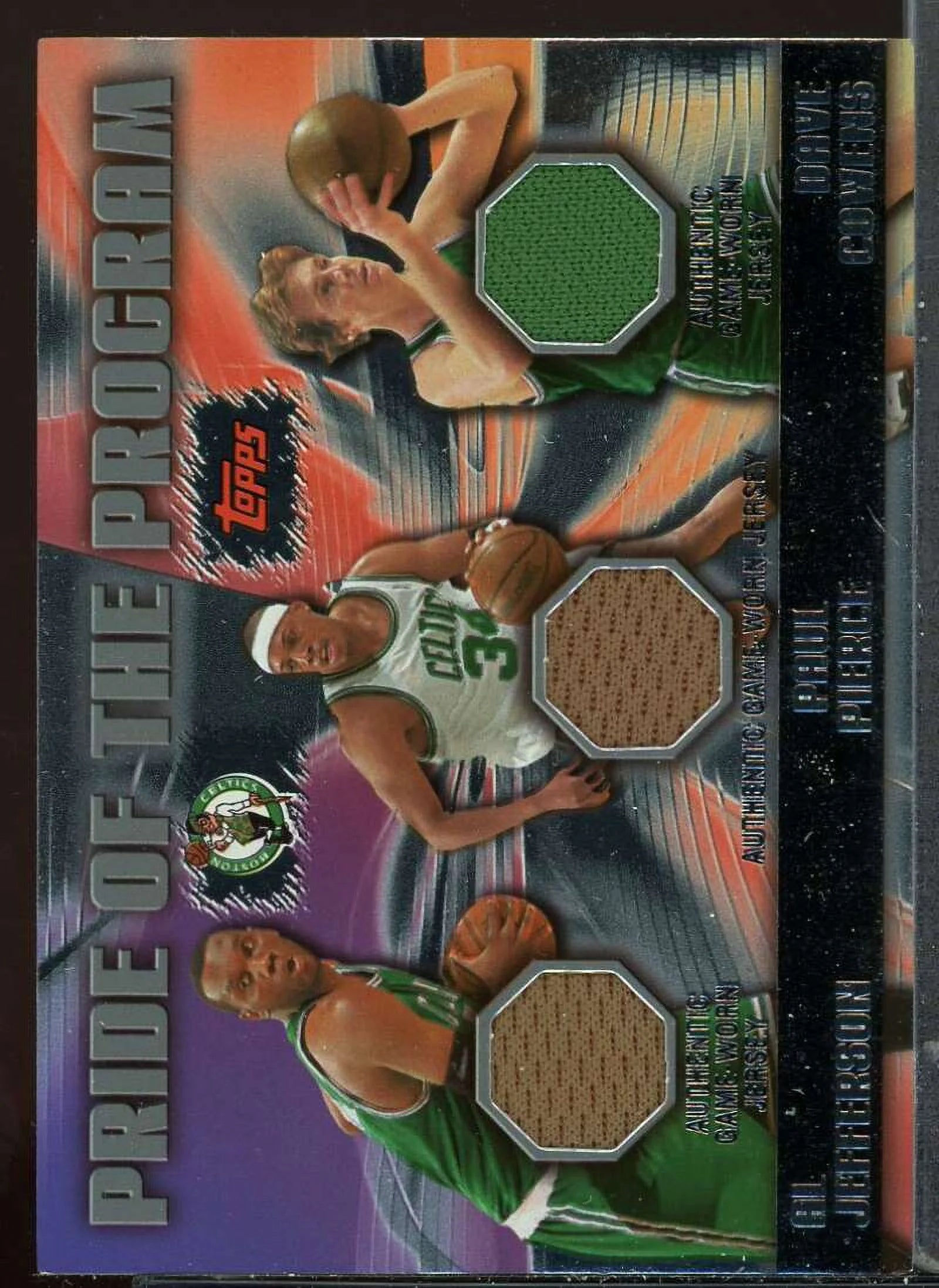 Al Jefferson/Paul Pierce/Dave Cowens 2006-07 Topps Pride of Program Relics #JPC