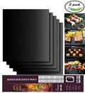 Aoocan Grill Mat - Set of 5 Heavy Duty BBQ Grill Mats Non Stick, BBQ Grill & Baking Mats - Reusable, Easy to Clean Barbecue Grilling Accessories - Work on Gas Charcoal Electric