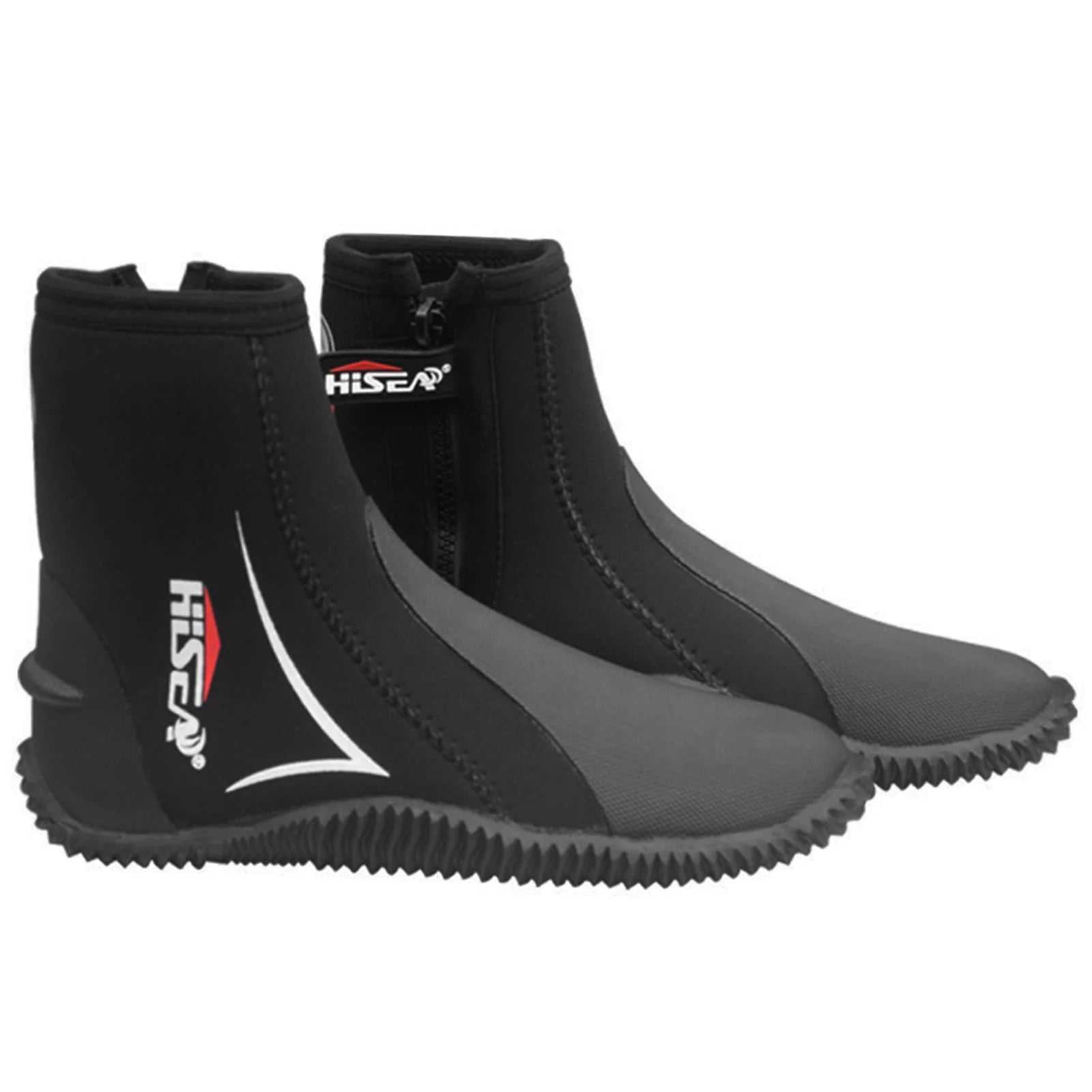 HiSEA 5mm Neoprene Dive Boots Wetsuit Boots with Side Zipper for Men and Women Snorkeling Diving