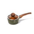 CHEFIO 1.5-Quart Nonstick Sauce/Milk Pan with Glass Lid and Bakelite Handle