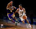 Allen Iverson Philadelphia 76ers Unsigned Driving vs. Kobe Bryant Photograph