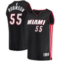 Men's Fanatics Branded Duncan Robinson Black Miami Heat Fast Break Replica Jersey - Icon Edition