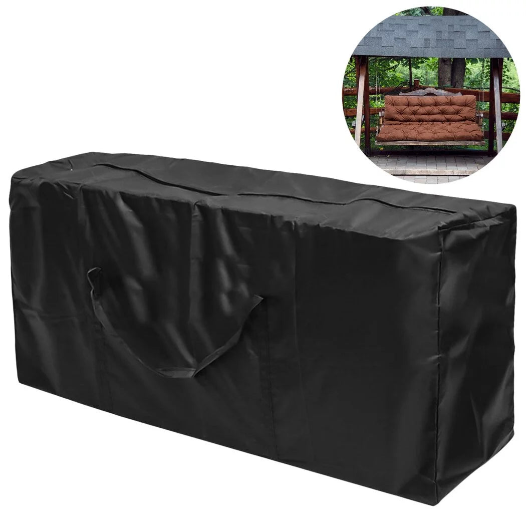 Outdoor Cushion Storage Bag, Waterproof Dust-proof Garden Patio Furniture Cover with Zipper and Handles, 210D Oxford Cloth