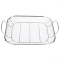 VIFERR Barbecue Fish Holder Grill Basket, Stainless Steel BBQ Grill Basket Barbecue Mesh Grilling Basket Home Outdoor for Meat Fish Vegetable Shrimp Seafood