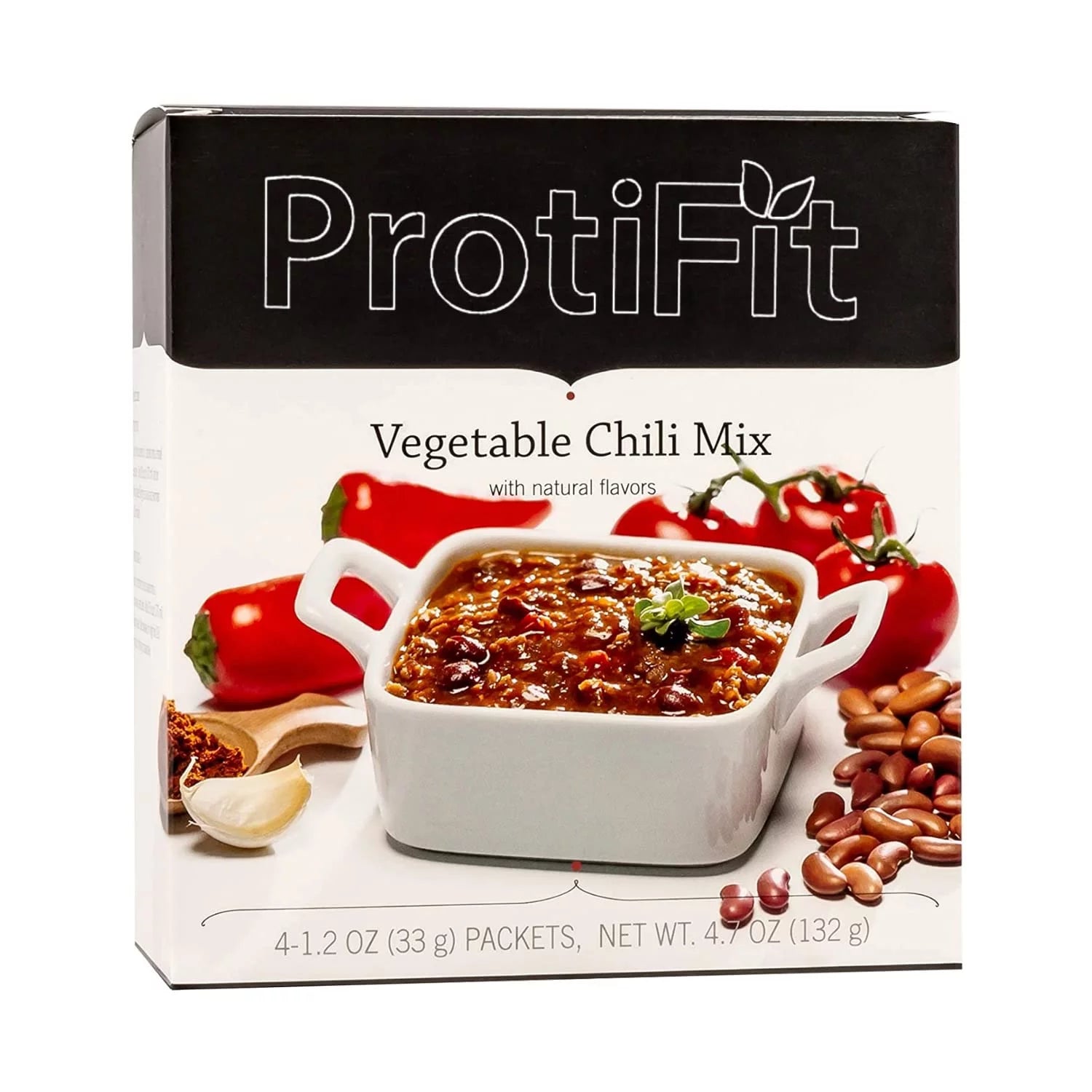 ProtiFit High Protein Vegetable Chili Mix, 12g Protein, Low Calorie, Low Carb, Low Fat, Low Sugar, Cholesterol Free, Ideal Protein Compatible, 7 Servings Per Box