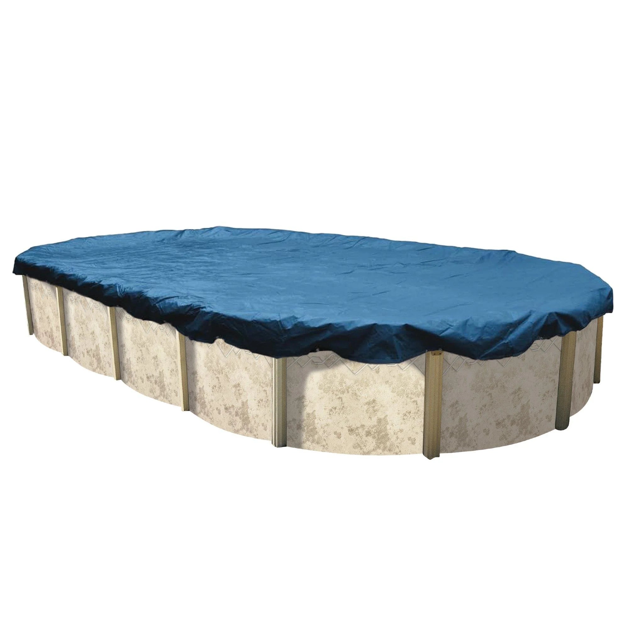 Leslie's In The Swim 15' Round Above Ground Winter Cover - Economy - 8 Year - 7 x 7 Scrim - Winch and Cable Included MIDWDC15