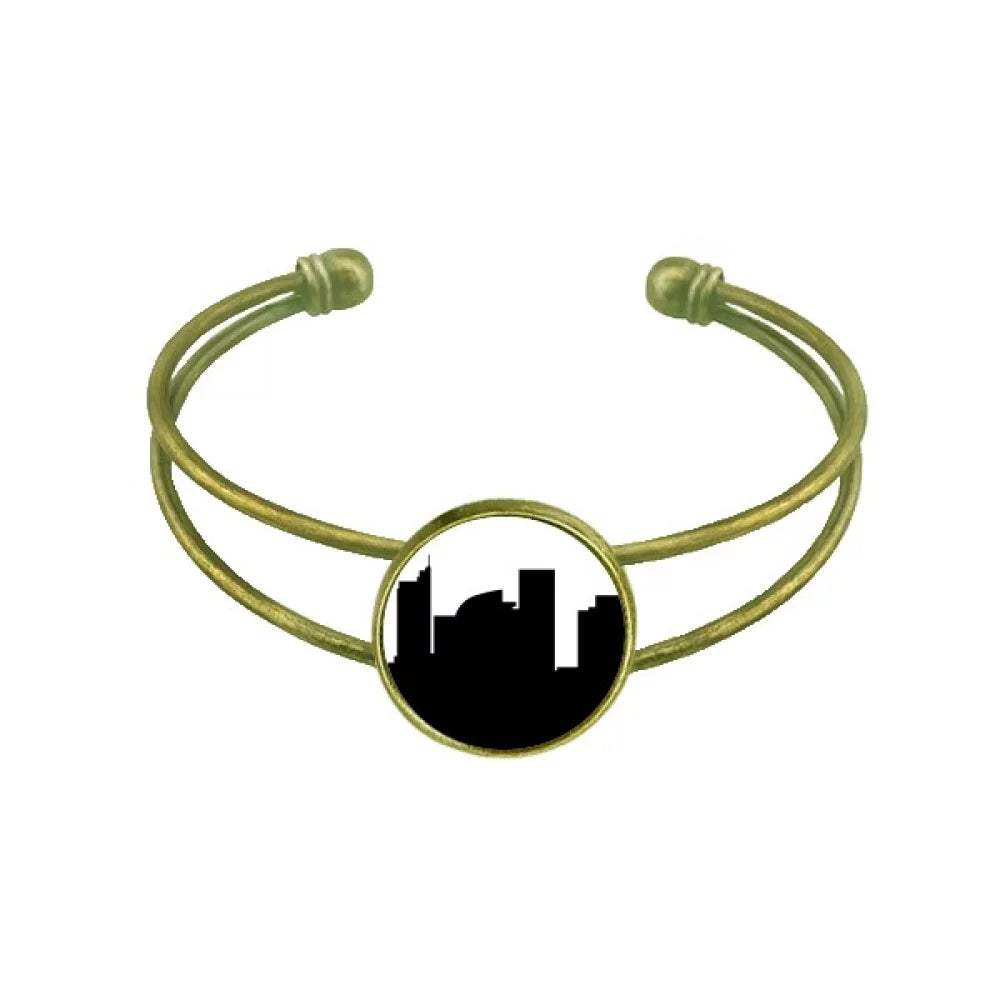 Australia City Landmark Sydney Harbour Bridge Bracelet Bangle Retro Open Cuff Jewelry