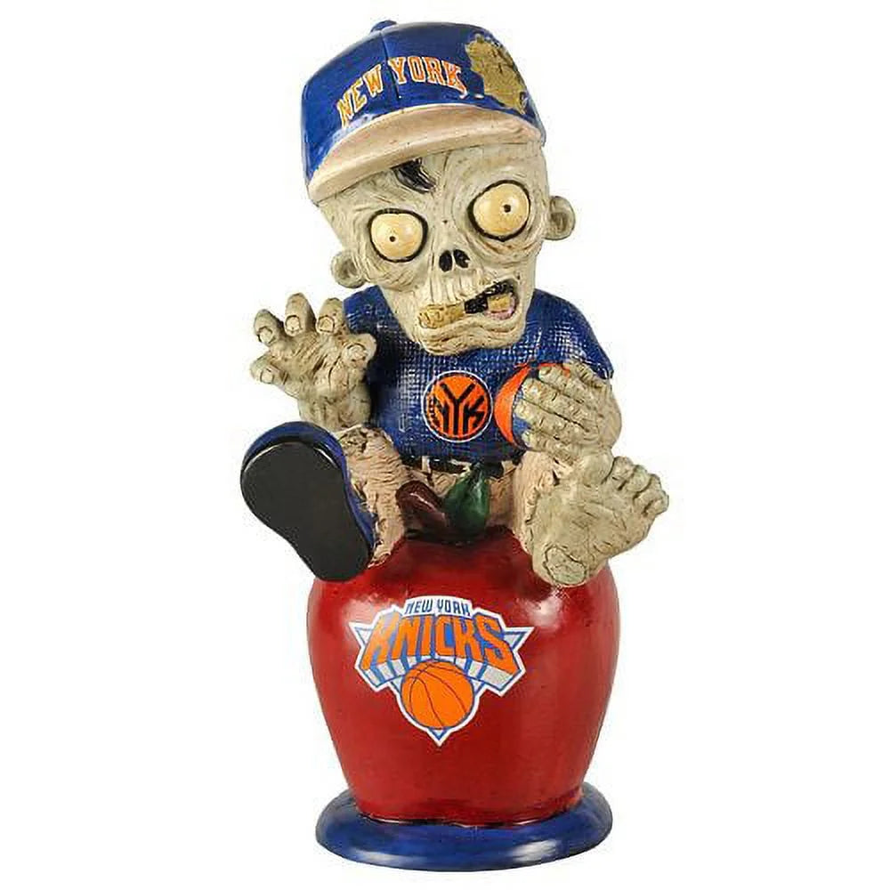 New York Knicks Zombie Figurine - On Logo by Forever Collectibles