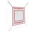 PowerNet Power Pad Canvas Batting Pitching Backstop 46 x 59 Protection Area with Red Strike Zone