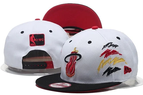 Miami-heat Basketball Cap Pro League Hat Adjustable Flat Cap