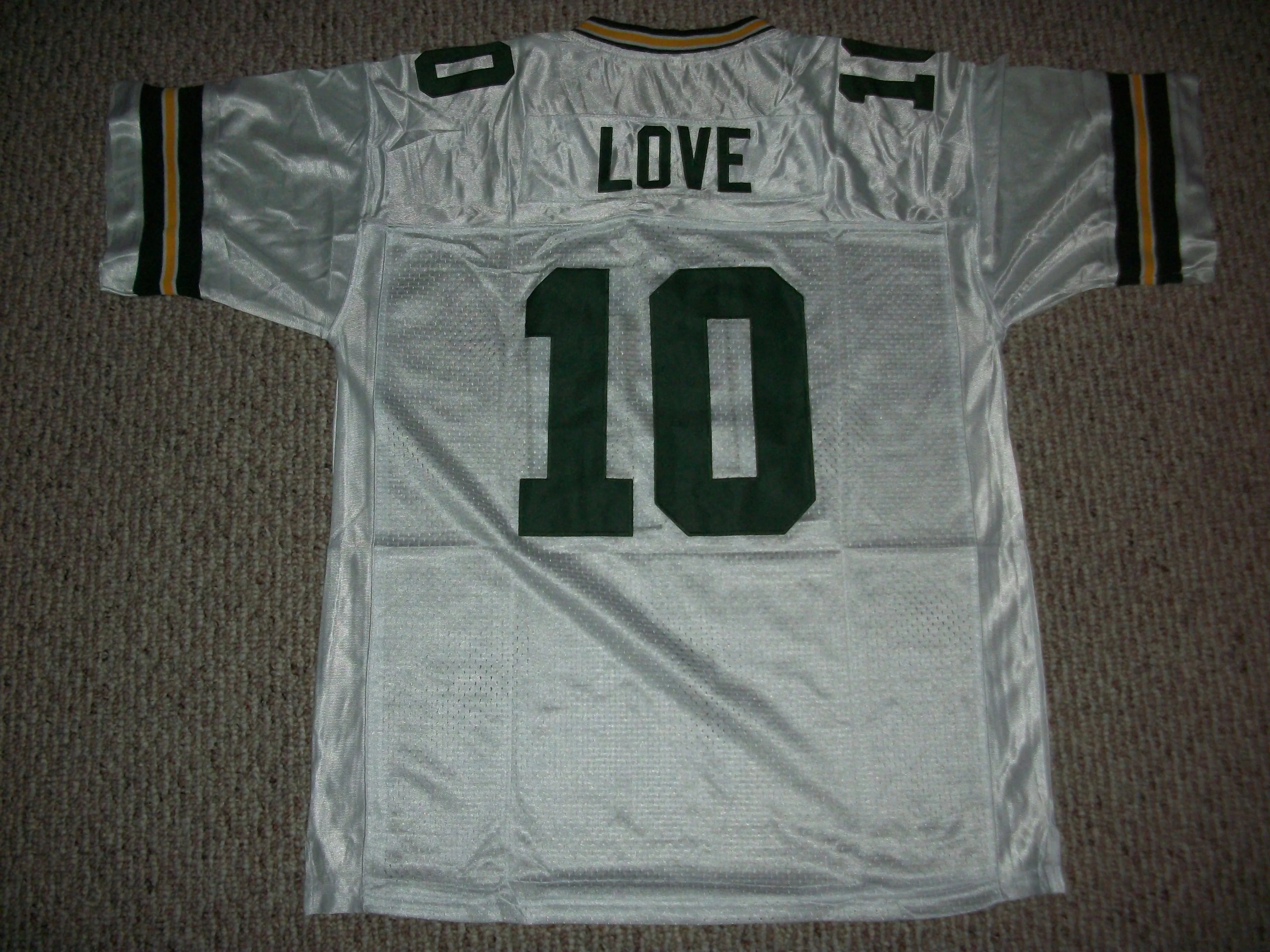 Jordan Love Jersey #10 Green Bay Unsigned Custom Stitched White Football New No Brands/Logos Sizes S-3XL