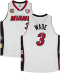 Dwyane Wade Miami Heat Autographed White Mitchell & Ness Hall of Fame Swingman Jersey - Fanatics Authentic Certified