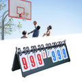 BAOSITY Flip Scoreboard Flip Score Keeper 8 digits Tabletop Score Flip Score Board for Badminton Table Tennis Track and Field
