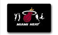 DEYOU Miami Heat Basketball Team Stylish Doormat Outdoor Indoor Floor Mats Non-Slip Bathroom Mats Size 23.6x15.7 Inch