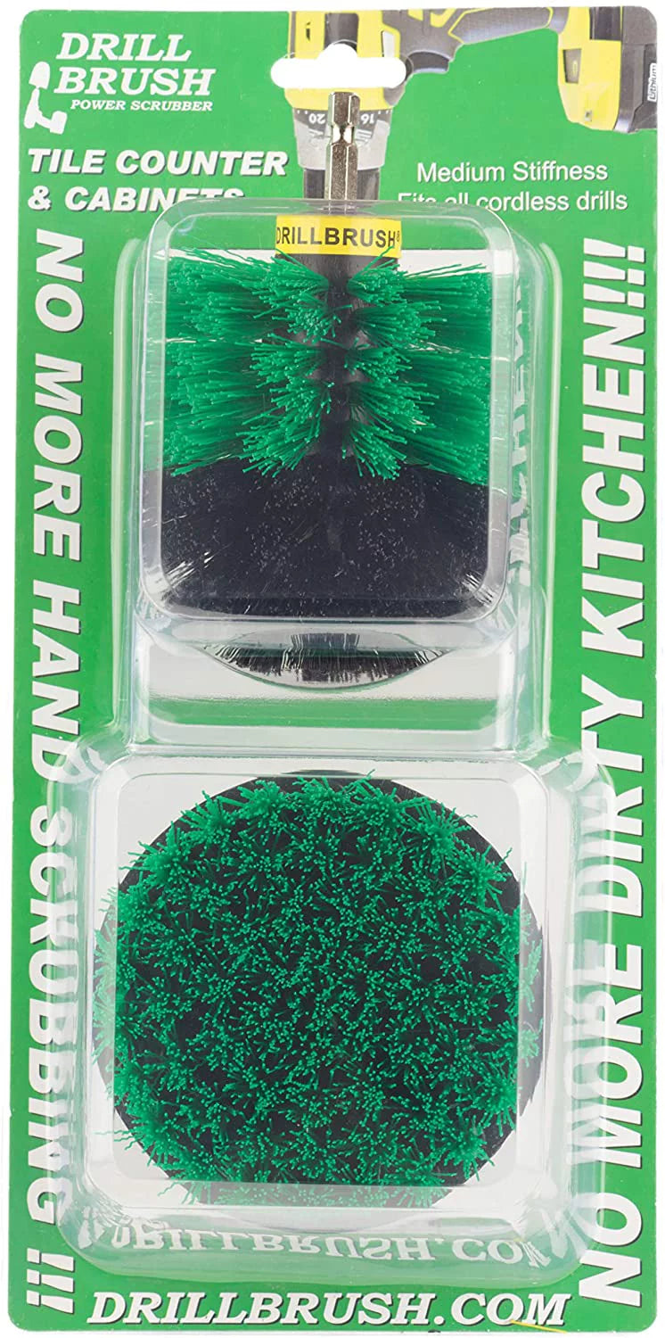 Household Cleaners - Drill Brush - Kitchen - Cleaning Supplies - Grout Cleaner - Cast Iron Skillet - Pots and Pans - Scrub Brush - Stove - Oven Rack - Sink - Kitchen Table - Spin Brush - Baseboards