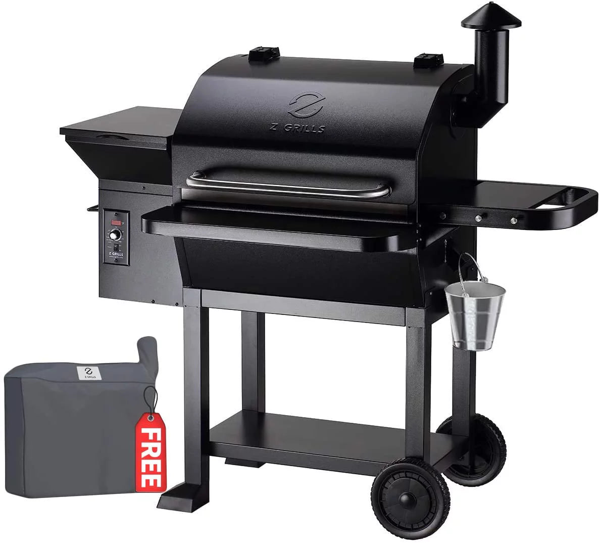 Z Grills 10002B Smart Wood Pellet Grill 8 in1 Outdoor BBQ Smoker 1000 SQ Inches Cooking Area