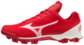 Mizuno Mizuno Wave Lightrevo Tpu Men's Molded Low Baseball Cleat, Size 6.5, Red-White (1000)