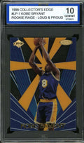 Kobe Bryant Card 1999 Collector's Edge Loud n Pround #LP-1 ISA 10 GEM MINT
