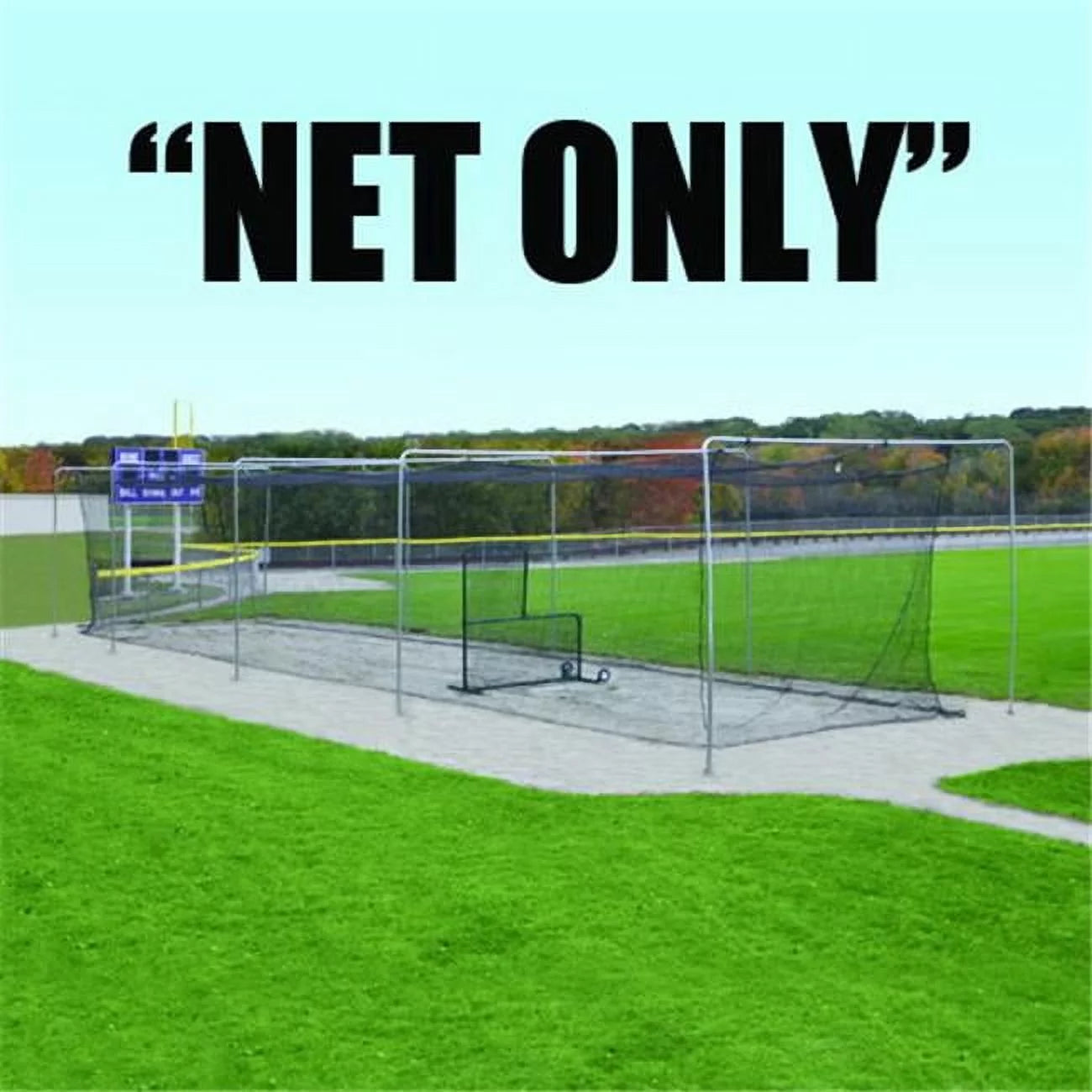 Jaypro Sports BBC36-7014 All Star Series Tunnel Nylon Net, 14 x 70 x 12 ft.