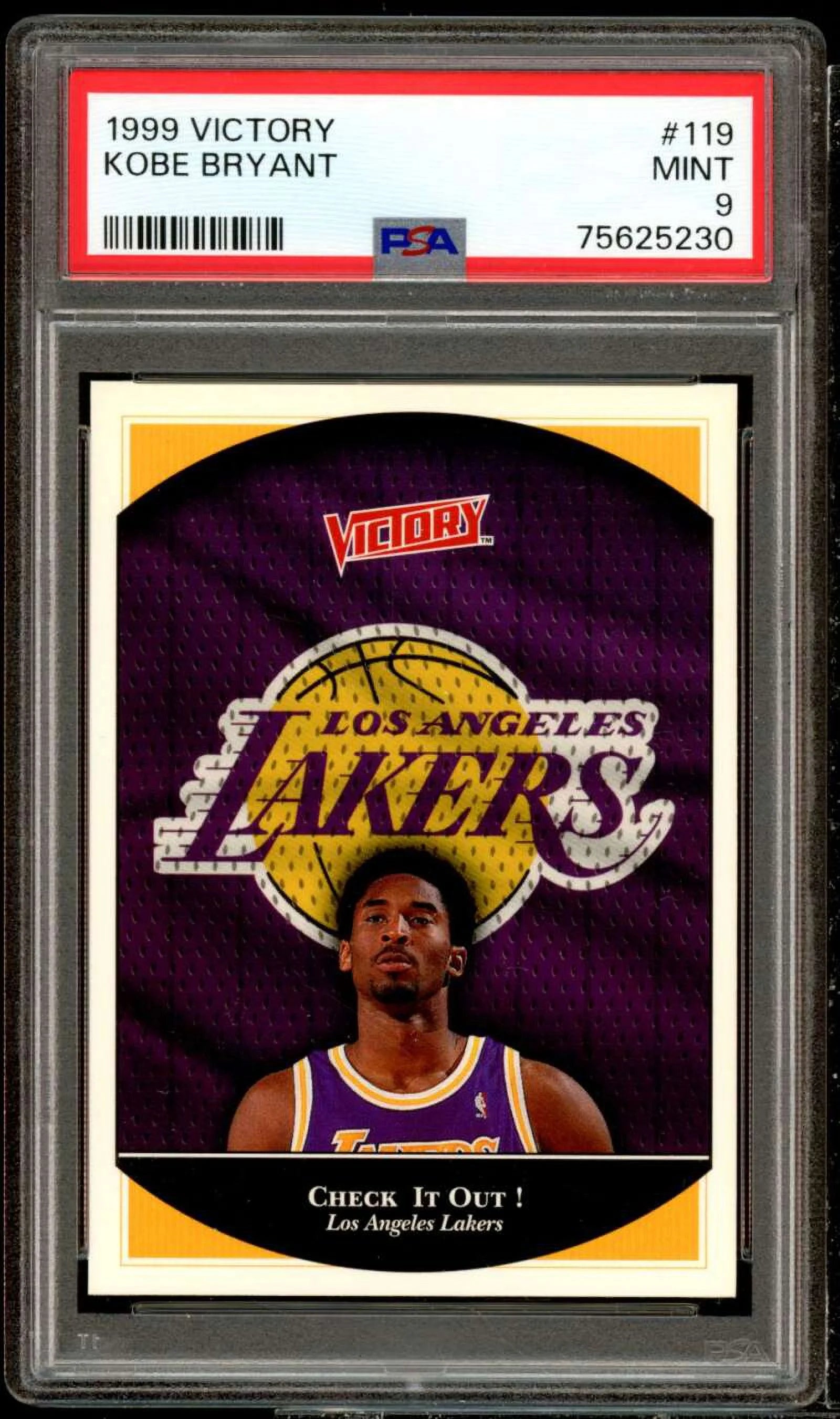 Kobe Bryant Card 1999-00 Victory #119 PSA 9