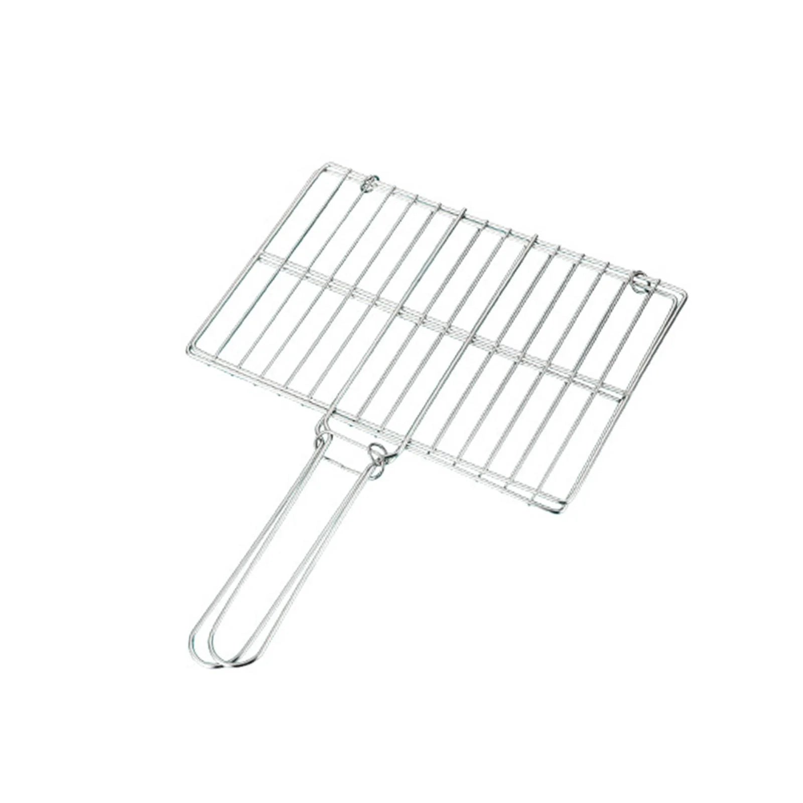oshhnii Grill Basket Foldable Rustproof Grilled Fish Clip BBQ Fish Grilling Basket Grill S 30x40x20cm