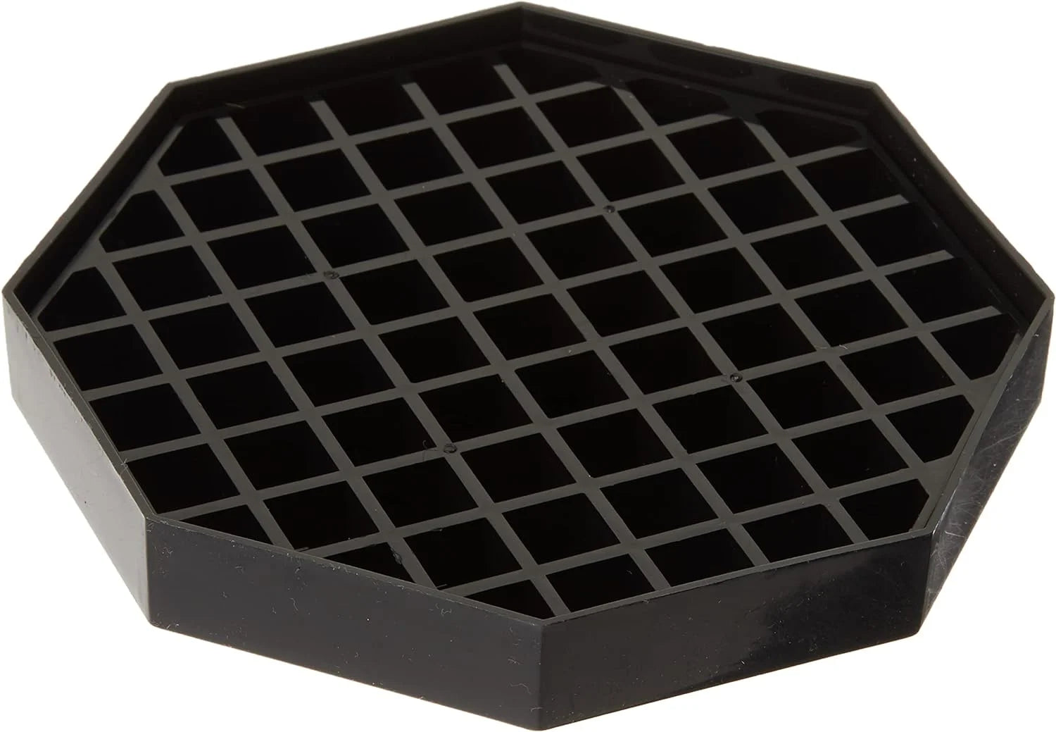 4 Count Drip Trays, 6 By 6-Inch, Value Pack, Black, Medium