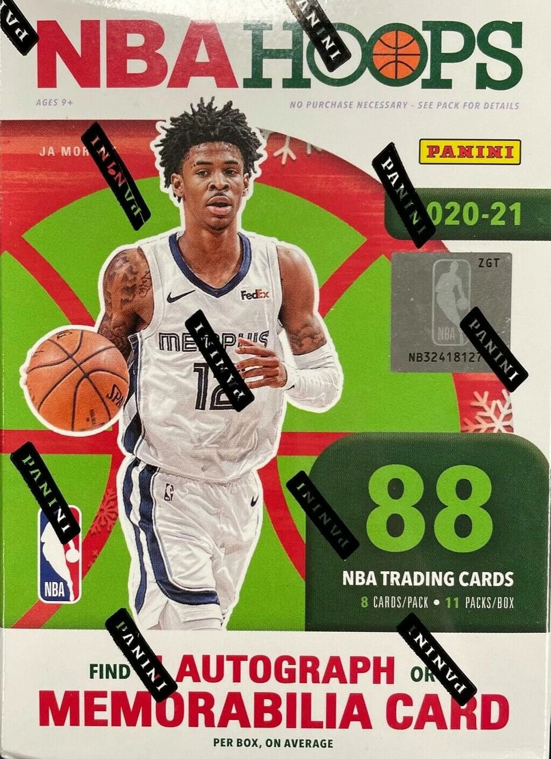 2020-21 Panini Hoops NBA Basketball Trading Cards Holiday Blaster Box- 88 Cards | Retail Exclusives
