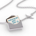 Locket Necklace Dog & Cat Dad Australian Mist in a silver Envelope Neonblond