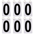 GOGO 6 Sets Black Score Reporter, 3-1/8 x 5-1/2 inches Number Flip Chart for Scoreboard 0-9