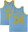 Shaquille O'Neal Los Angeles Lakers Autographed Mitchell & Ness Light Blue 2001-2002 Swingman Jersey - Fanatics Authentic Certified