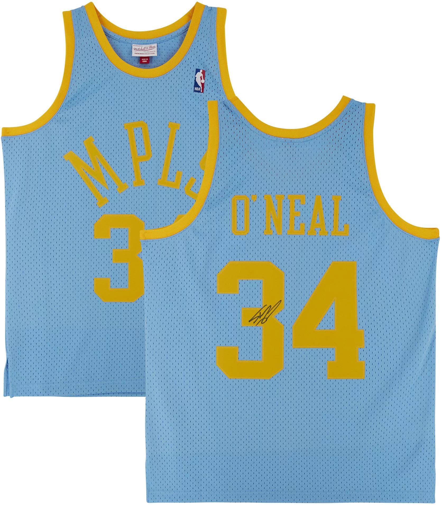 Shaquille O'Neal Los Angeles Lakers Autographed Mitchell & Ness Light Blue 2001-2002 Swingman Jersey - Fanatics Authentic Certified